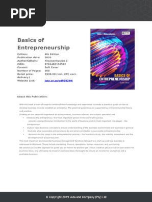 Basics of Entrepreneurship Guide | PDF | Entrepreneurship | Business