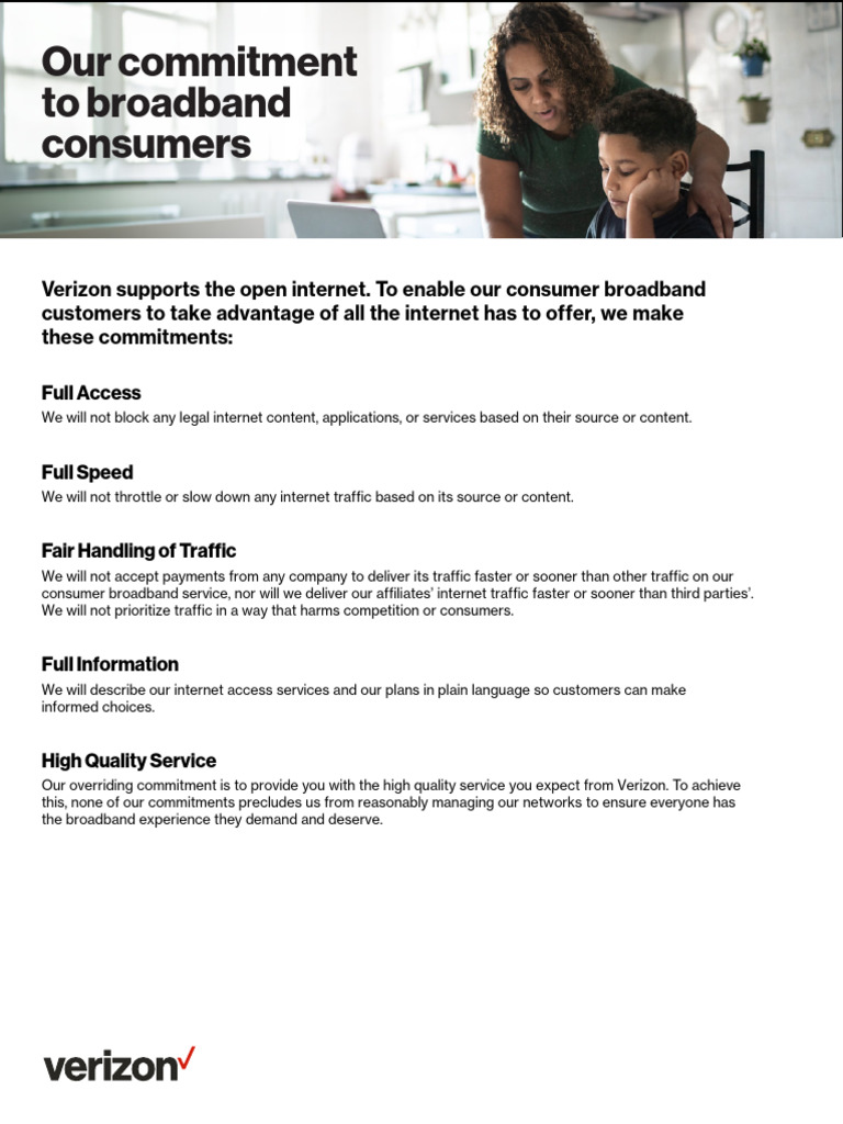 Verizon Broadband Commitment | PDF