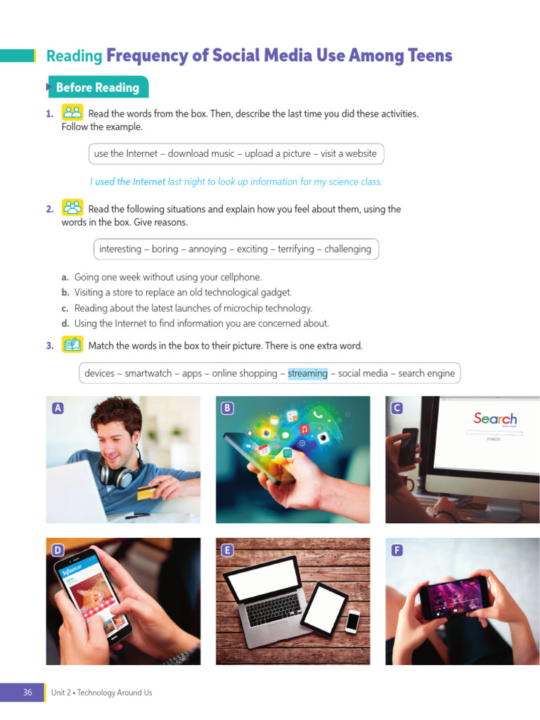 Introduction Unit 2 - Technology | PDF | Adolescence | Social Media