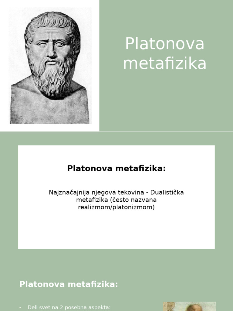 Platonova Metafizika | PDF