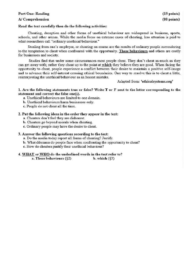 Sujet 8 Copies | PDF