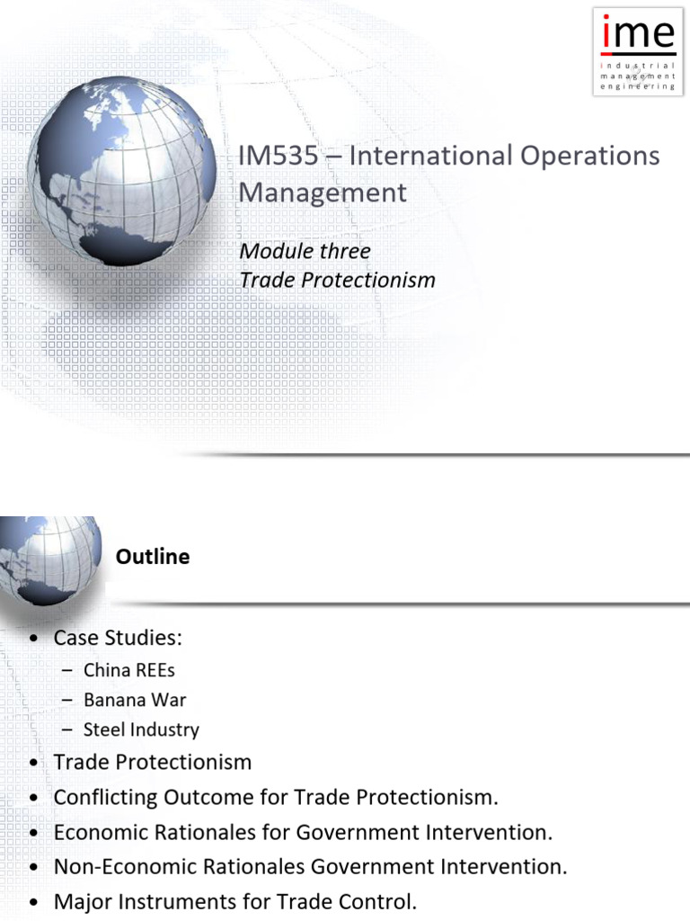 IM535 - MOD003 Trade Protectionism | PDF | Protectionism | Non Tariff ...