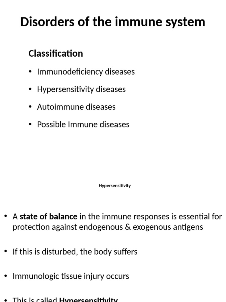 L 2 Dis of Immune System | PDF | Allergy | Immune System
