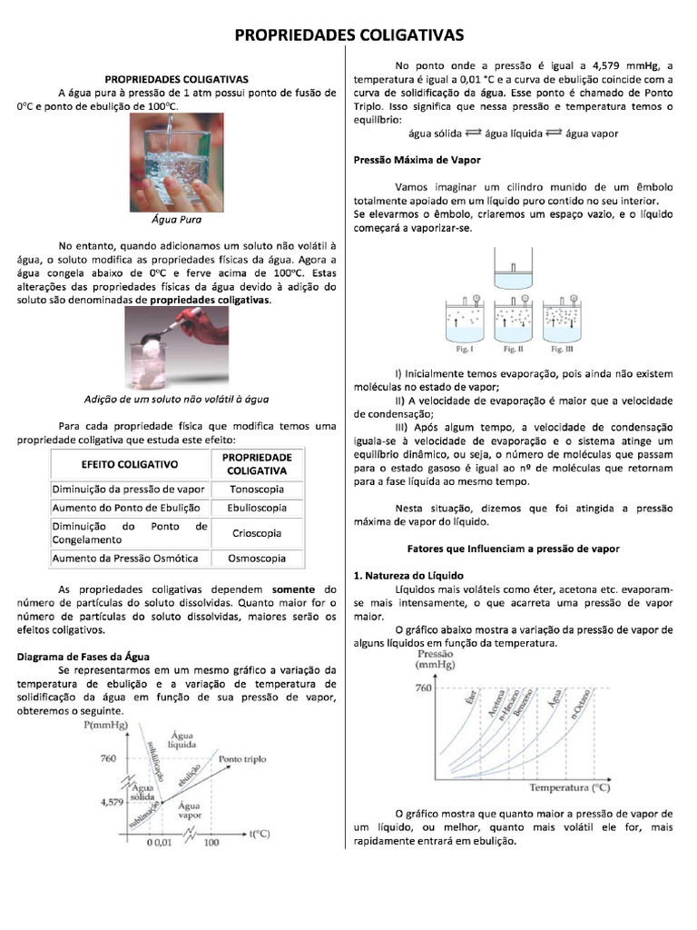 Propriedades Coligativas | PDF
