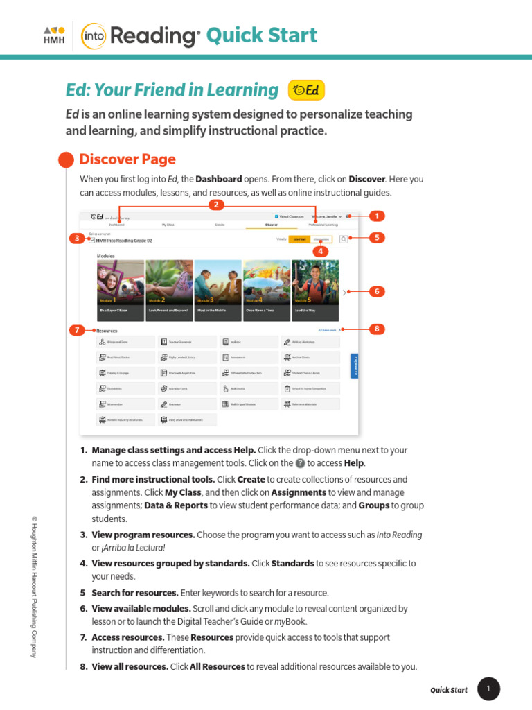 Ed Online Learning System Guide | PDF | Reading Comprehension | Phonics