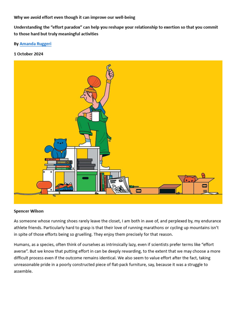 Understanding the Effort Paradox | PDF | Learning | Cognitive Science