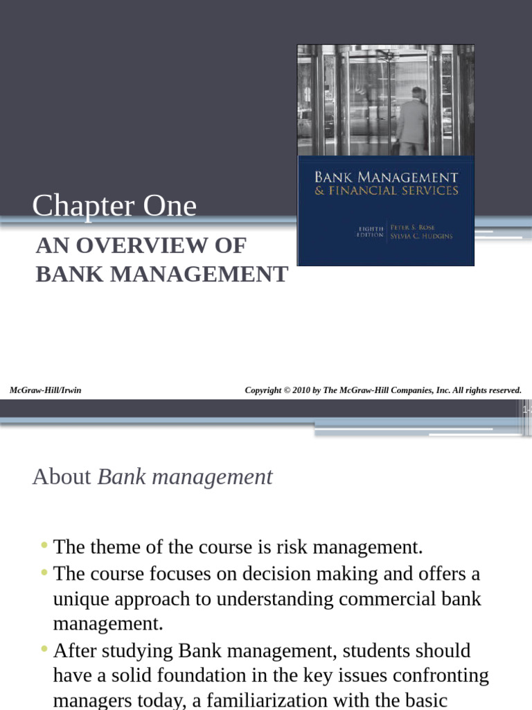 Overview of Bank Management Principles | PDF | Banks | Interest