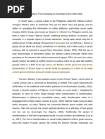 Understanding Marites Culture in the Philippines | PDF | Online ...