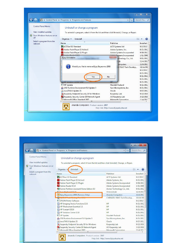 Uninstall | PDF