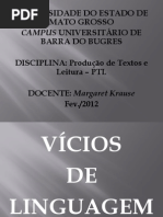 Vícios de linguagem