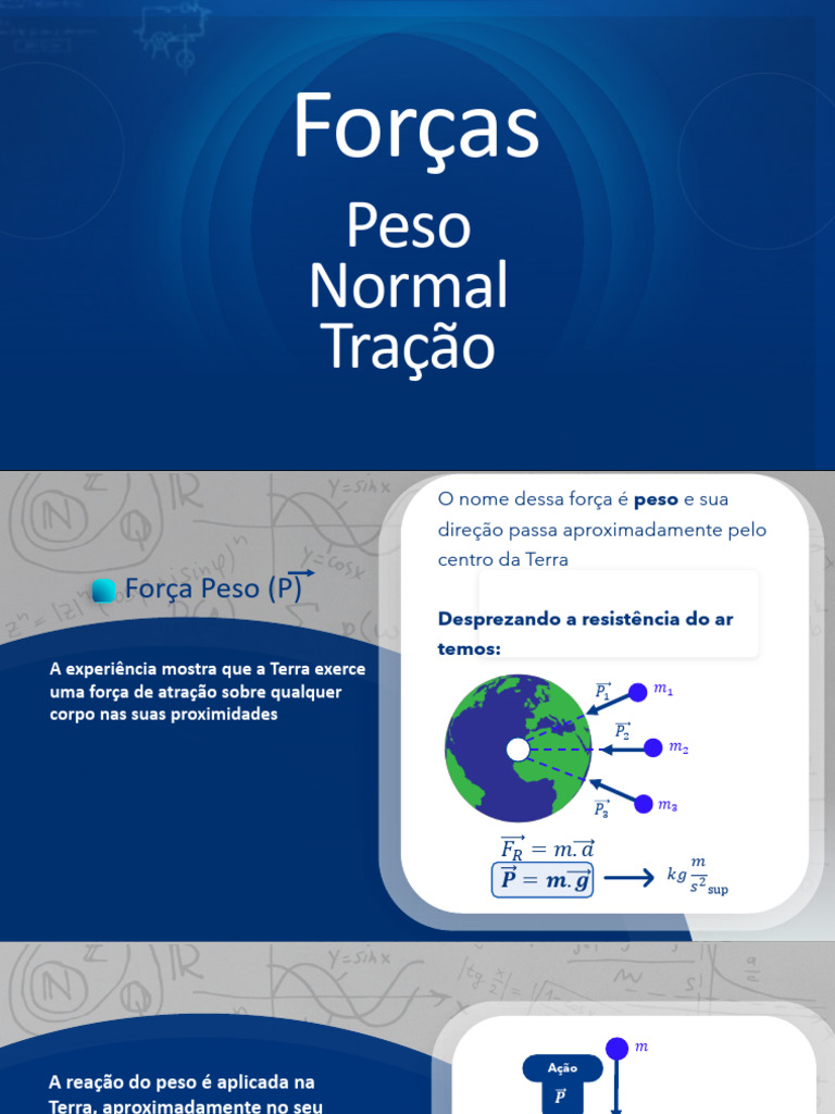 Aula 2 - Força Peso, Normal e Tração | PDF | Força | Massa