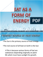 Heat As A Form of Energy