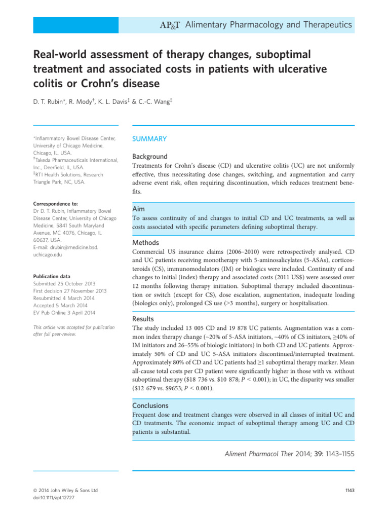 Rubin Et Al-2014-Alimentary Pharmacology & Therapeutics | PDF ...