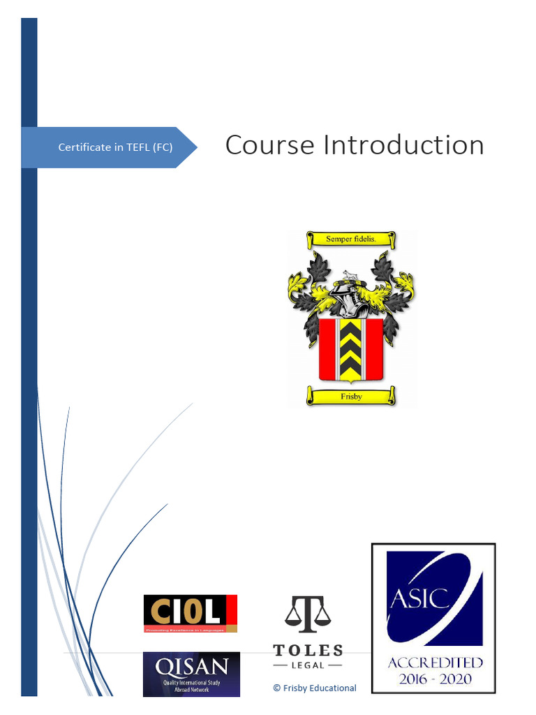 240-Hour TEFL Course Overview | PDF | English As A Second Or Foreign ...