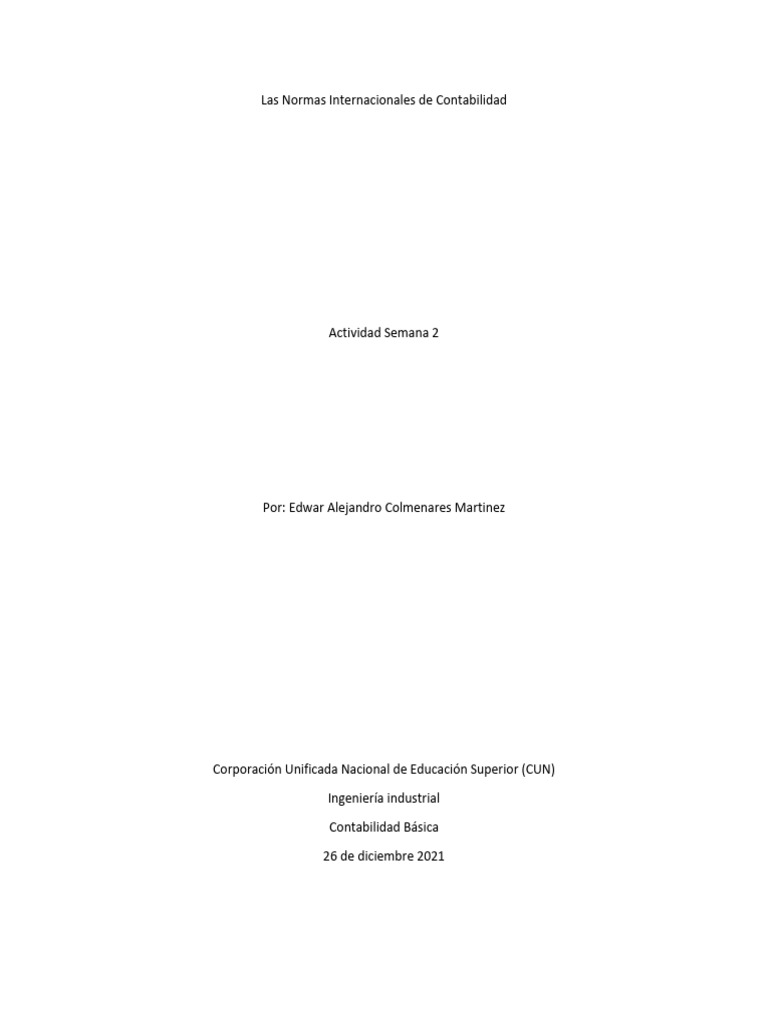 Las Normas Internacionales De Contabilidad Pdf