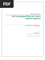 Campaign Pitch: Media Buying & Planning