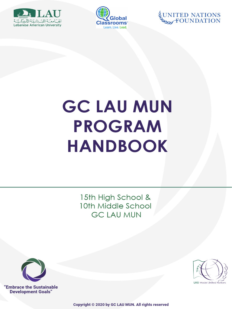 GC LAU MUN Handbook 2020 | PDF