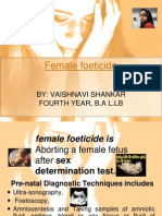 On Female Foeticide