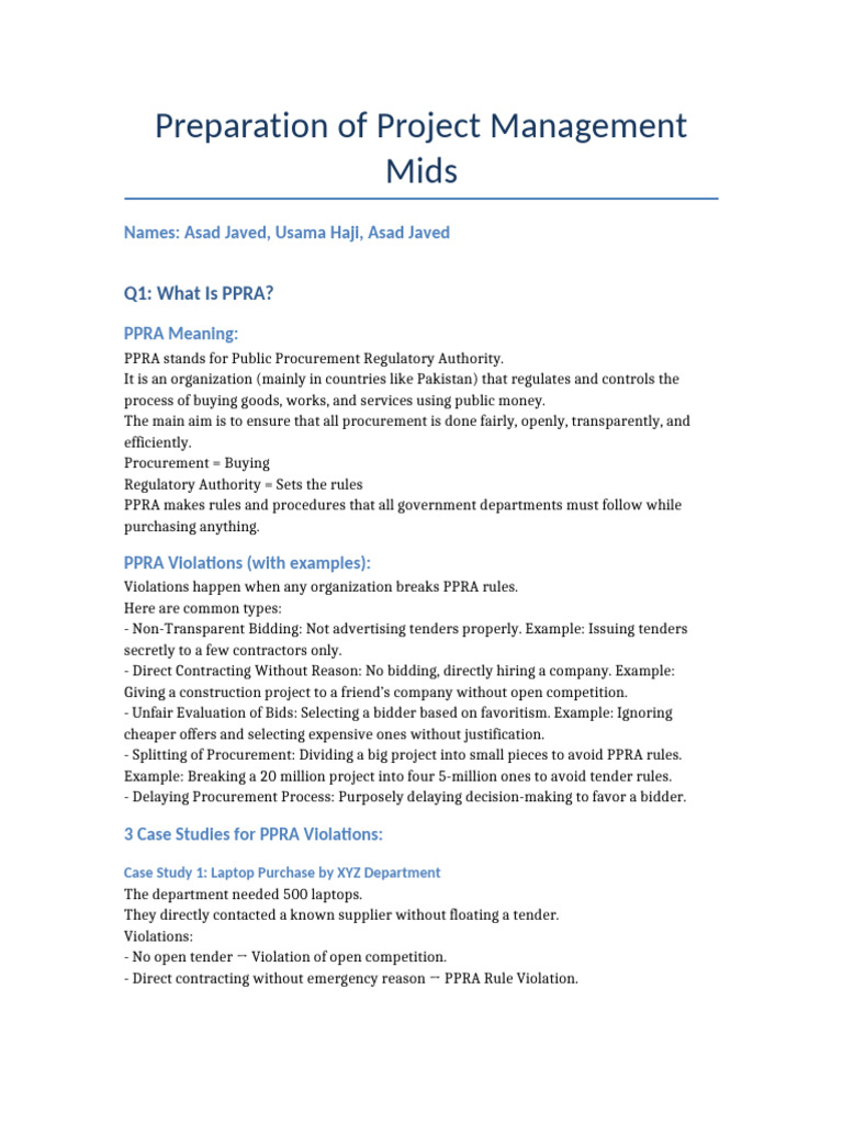 Understanding PPRA Violations | PDF | Business