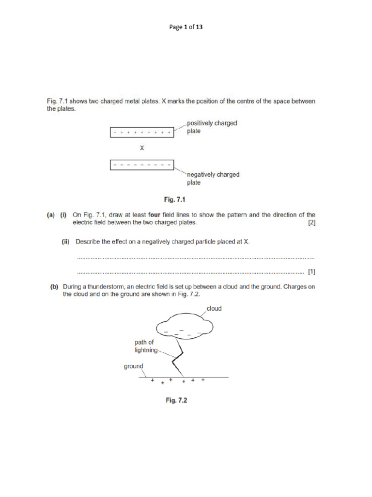 Grade 9 Physics Worksheets - Pakistan School | PDF