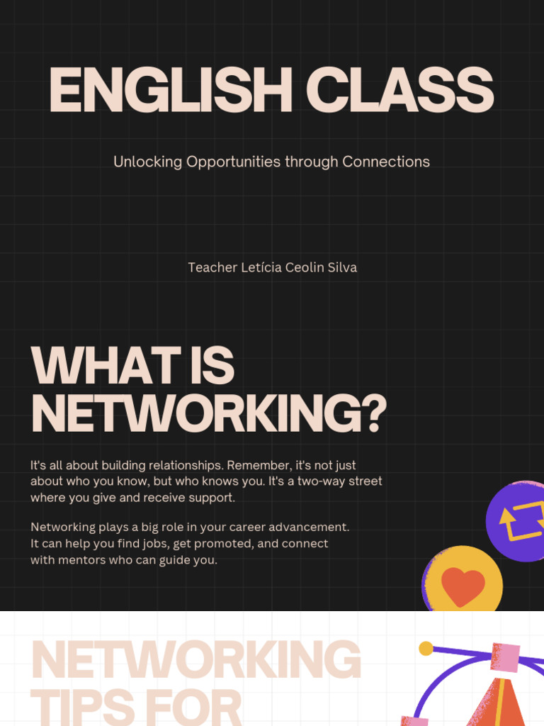Networking Tips for Career Success | PDF | Sustainability | Sustainable ...