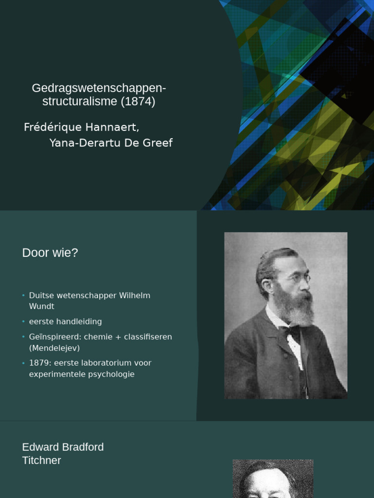 Gedragswetenschappen - Structuralisme (1874) | PDF