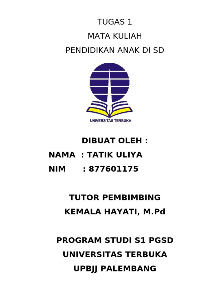 Fungsi Pendidikan dan Pengembangan Anak SD | PDF