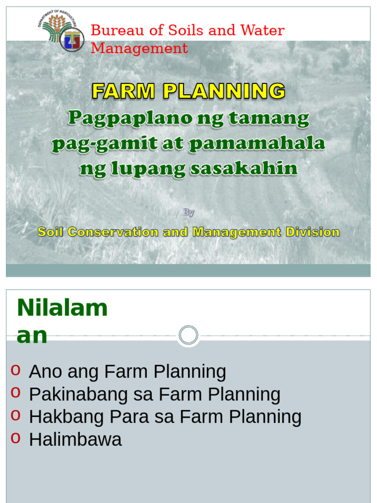Farm Planning | PDF