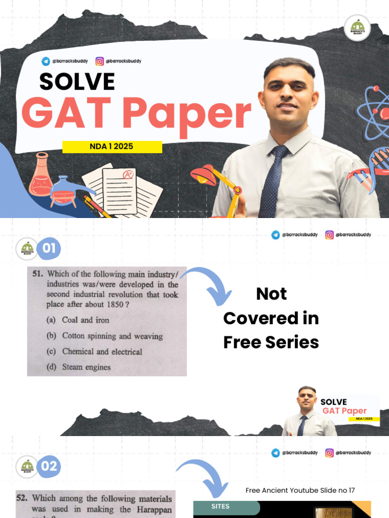 NDA 1 2025 GAT Paper Resources | PDF | Natural Sciences | Physical Sciences