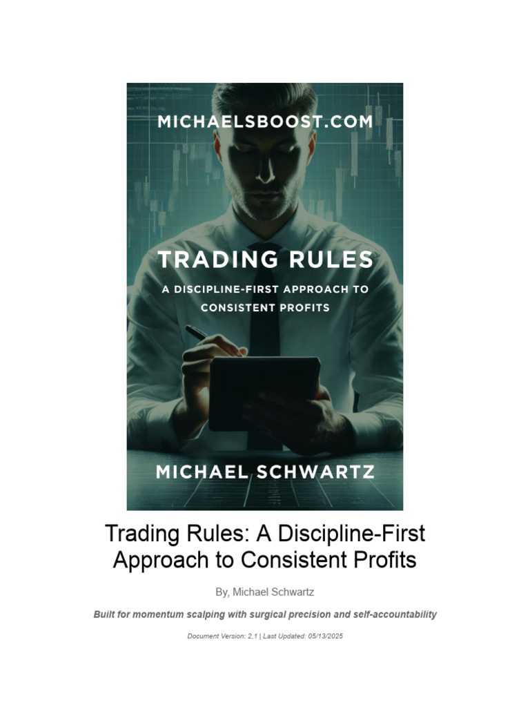 Discipline-First Trading Rules Guide | PDF | Day Trading