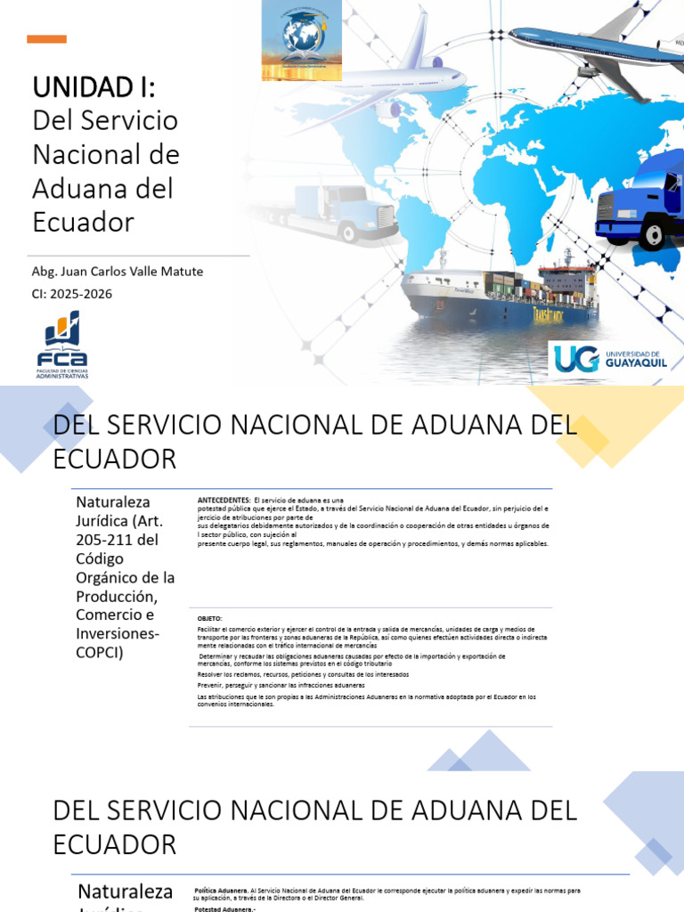 Estructura y Funciones de Aduanas Ecuador | PDF | aduana | Ecuador