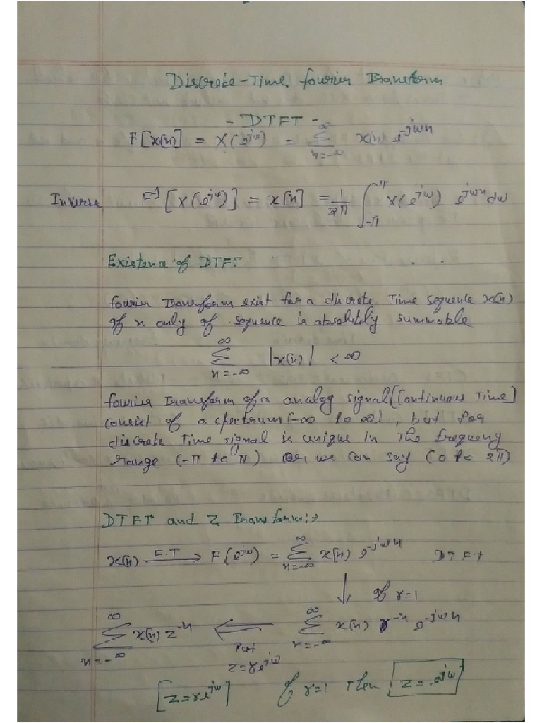 DTFTnotes | PDF