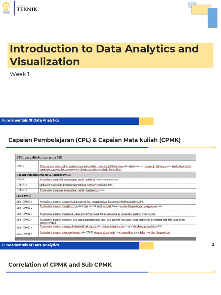 Introduction To Data Analytics and Visualization | PDF | Data Analysis ...