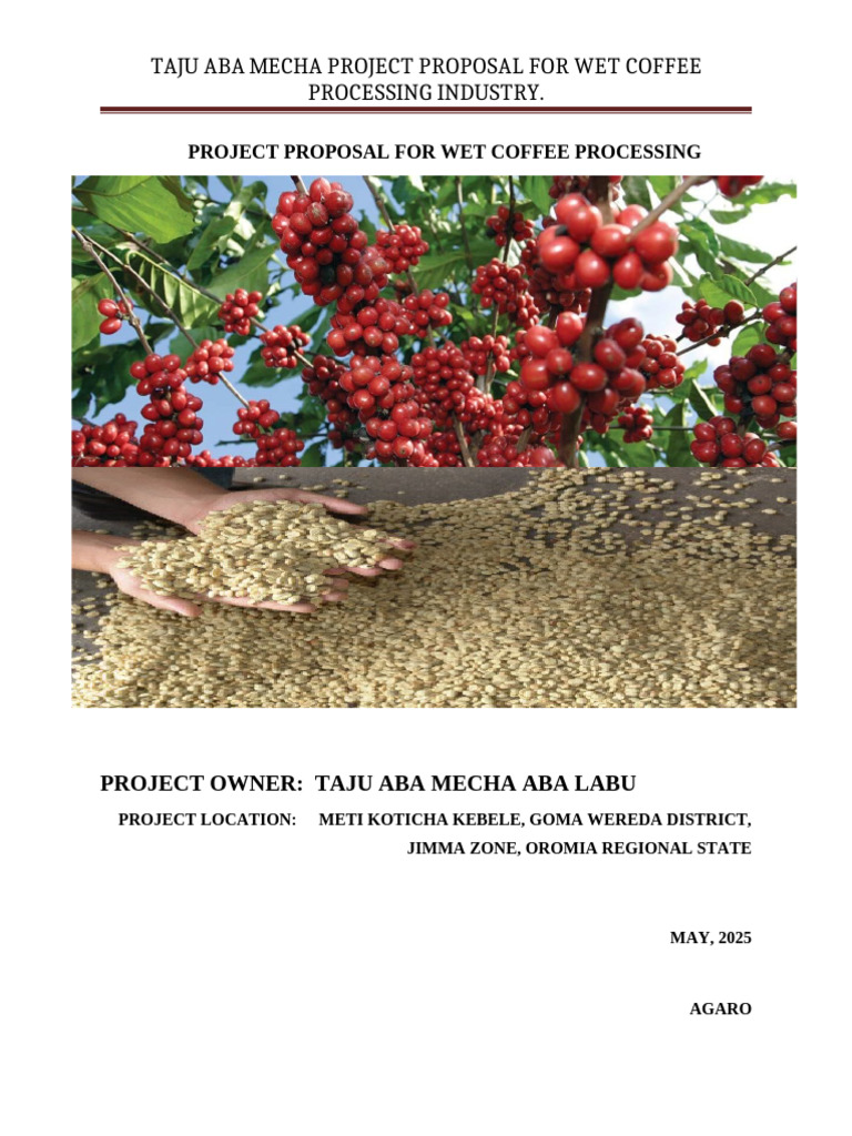 Wet Coffee Processing Project Proposal | PDF | Coffee | Economies