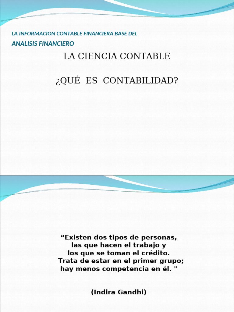 Caracteristica de La Inf Contable | PDF | Contabilidad | Estado financiero