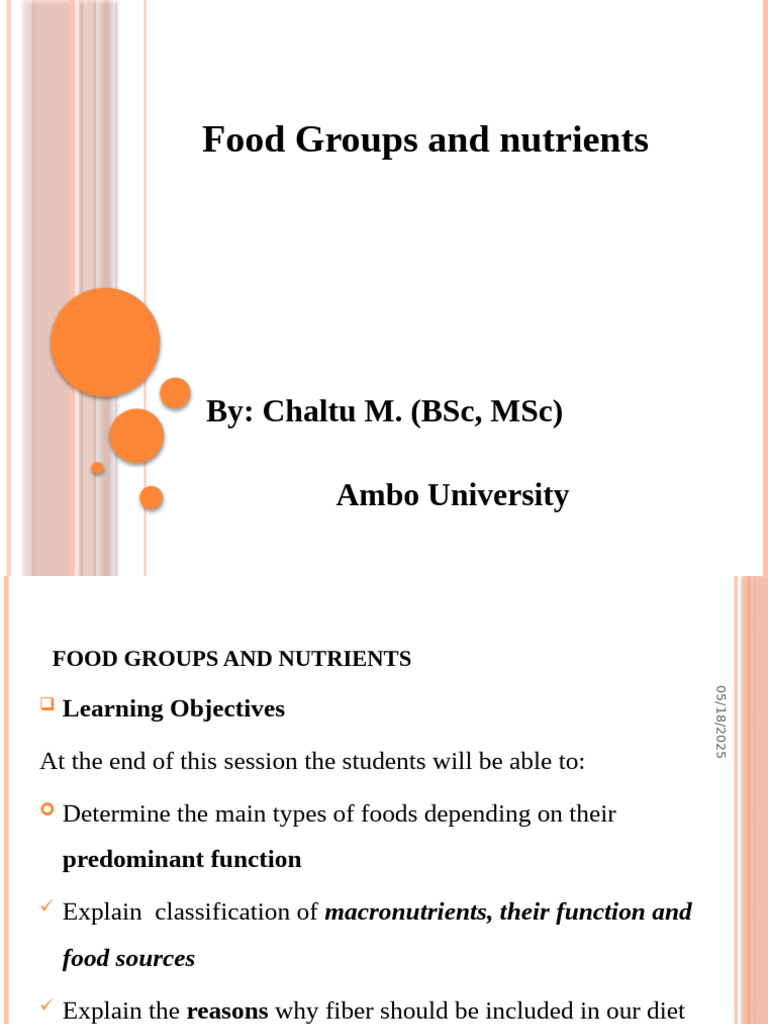 Food Groups and Nutrients | PDF | Carbohydrates | Dietary Fiber