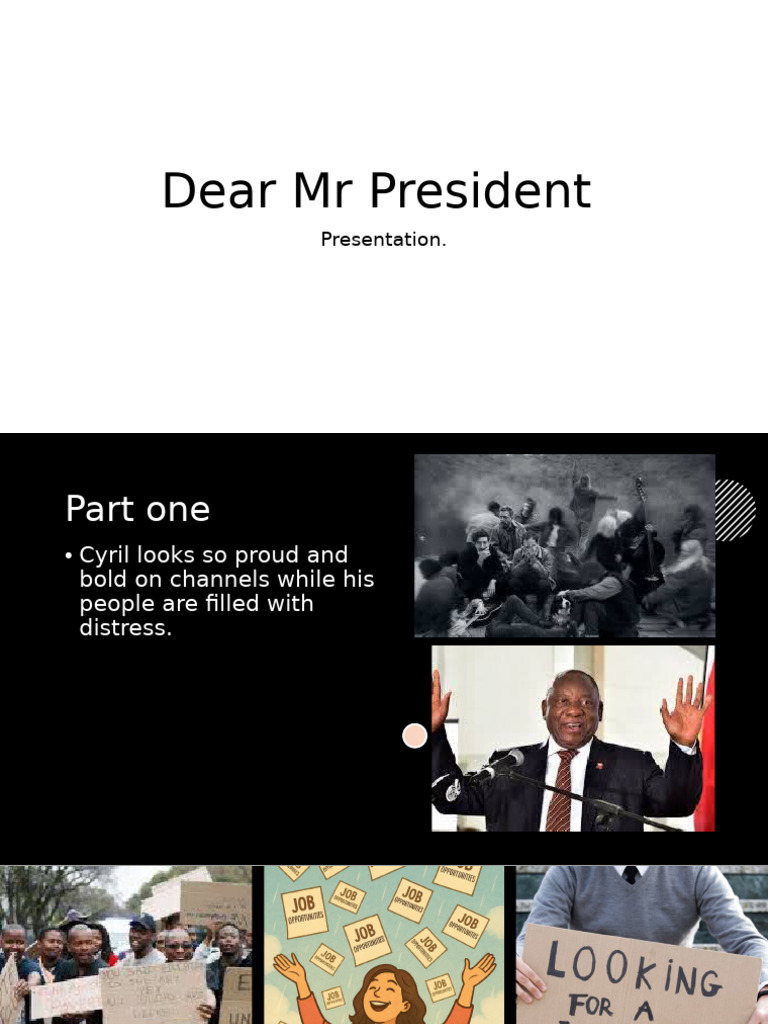 Dear MR President | PDF