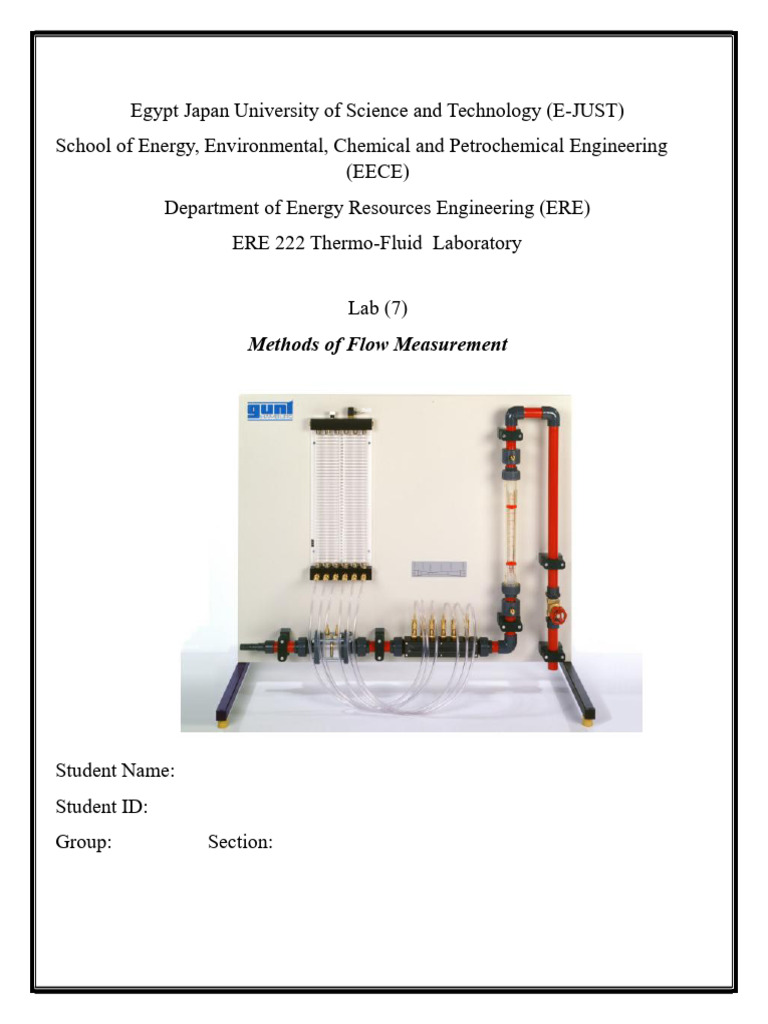 Methods of Flow Measurements | PDF