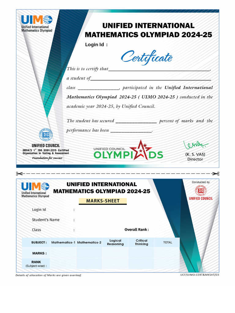 2024-25 Math Olympiad Analysis: Aasiya Idrees | PDF | Critical Thinking ...