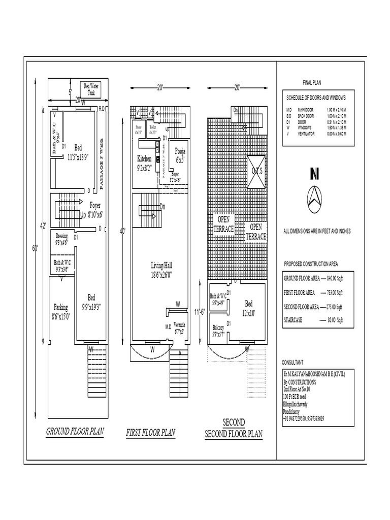 Detailed Floor Plan and Dimensions | PDF