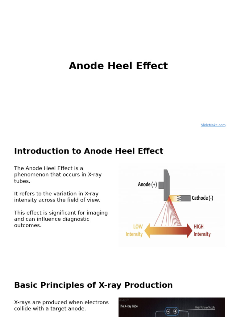 Understanding Anode Heel Effect in Radiography | PDF | X Ray | Radiography