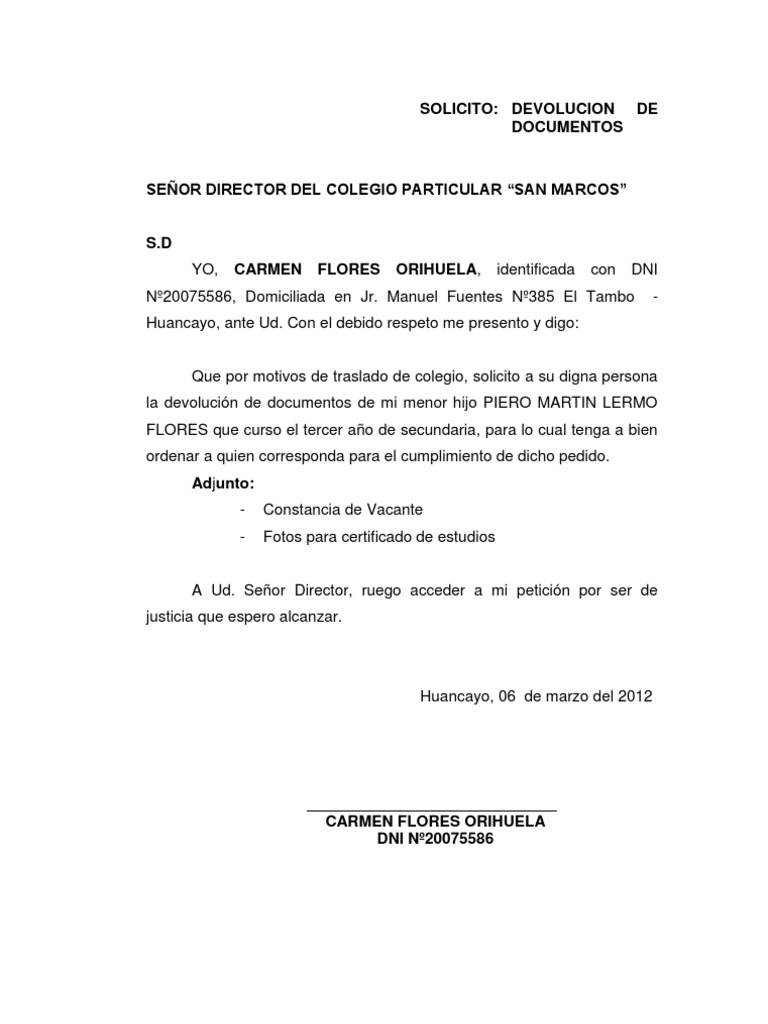 Solicitudes Varias de Documentos y Trámites | PDF | Fiestas y ...