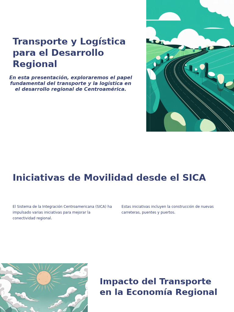 Transporte y Desarrollo Regional en SICA | PDF | Transporte | Centroamérica