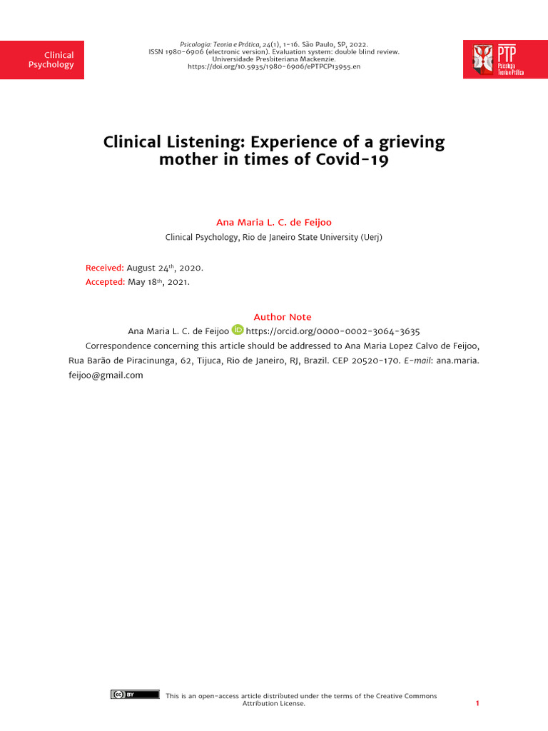 Grieving Mother’s Experience in Covid-19 | PDF | Phenomenology ...