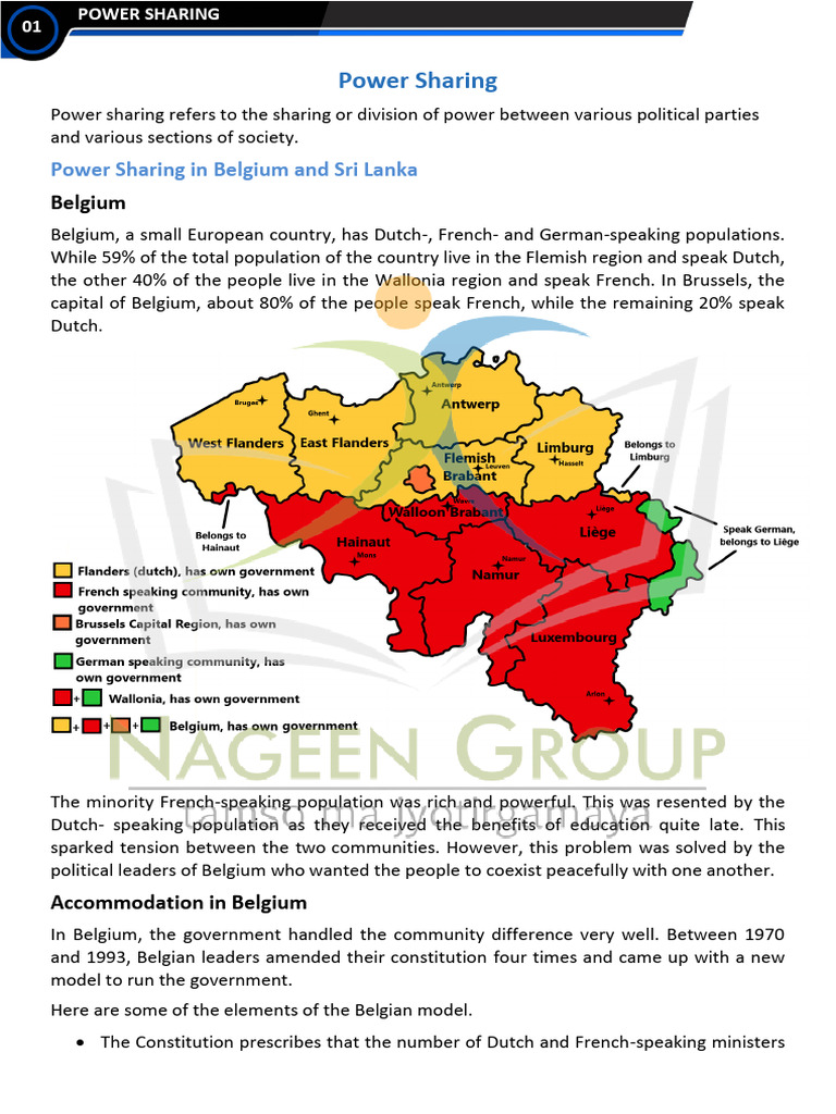 Power Sharing in Belgium and Sri Lanka | PDF | Sri Lanka | Belgium