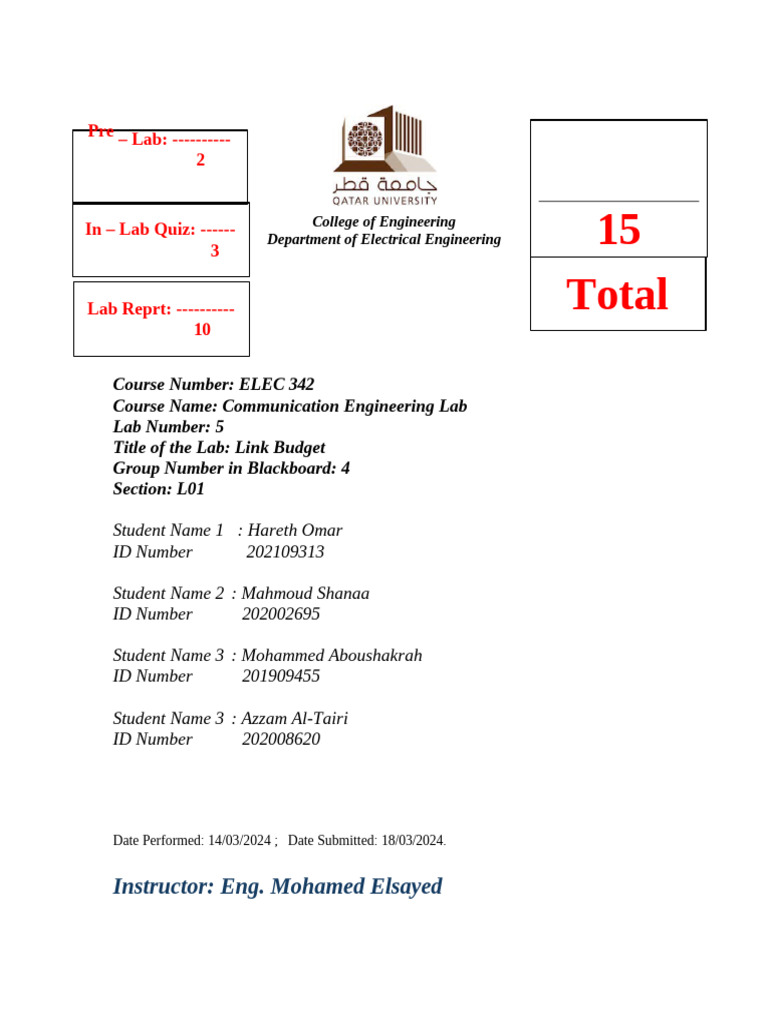 Link Budget Analysis in Communication Lab | PDF | Radio | Ultra High ...