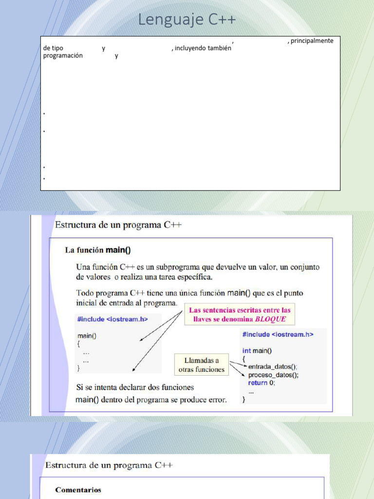 Lenguaje C++ | PDF