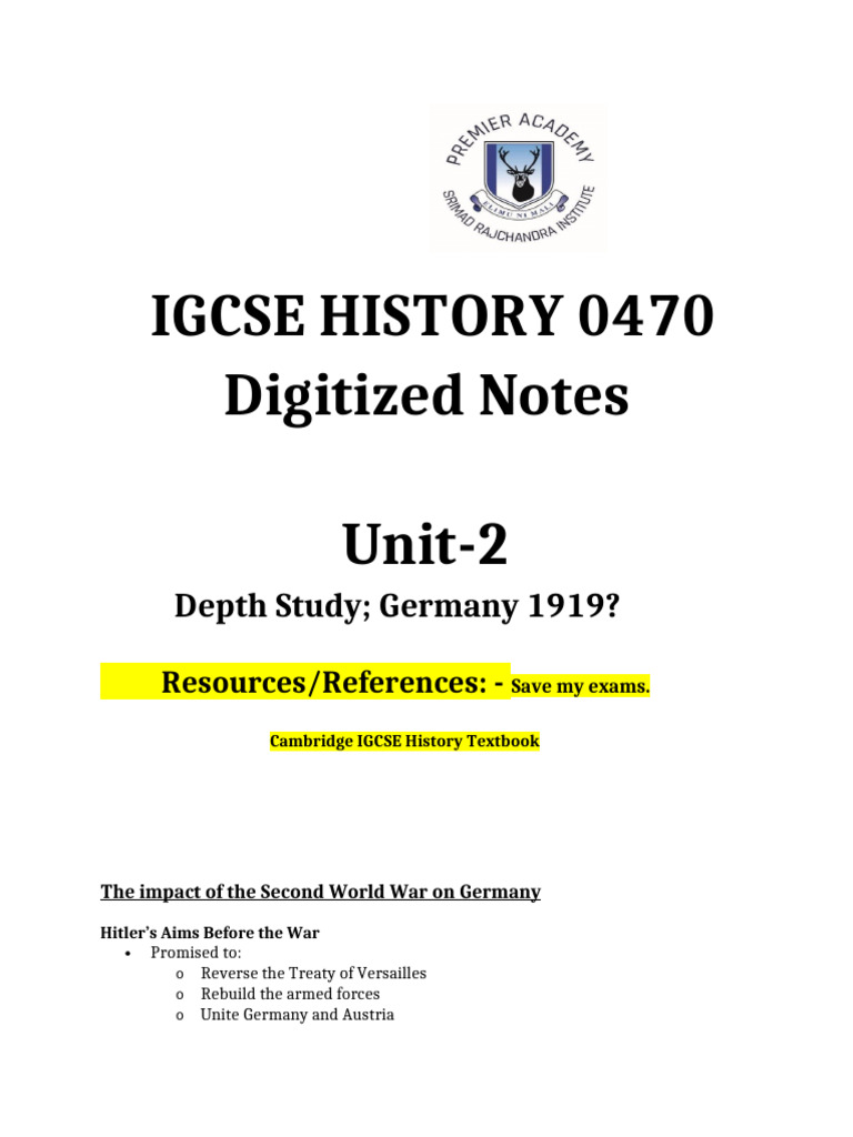 The Impact of Second World War | PDF | Nazi Germany | German Resistance ...