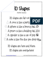 3D Shapes Poem