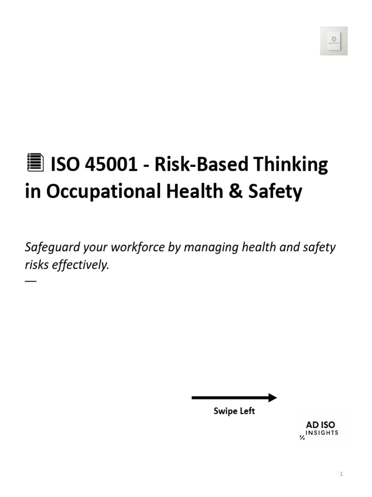 RBT - Iso 45001 | PDF | Occupational Safety And Health | Risk